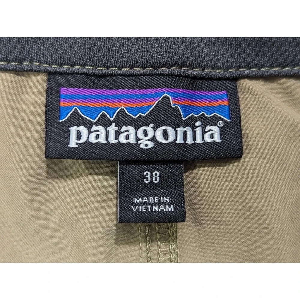 Patagonia Mens Shorts Size 38 Nylon Blend Khaki